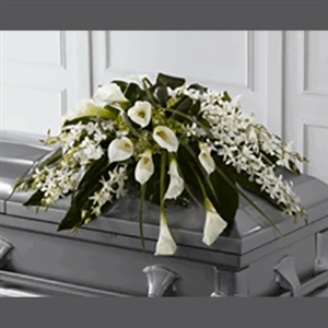 Angel Wings Casket Spray