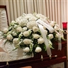 White Rose & Hydrangea Casket Spray