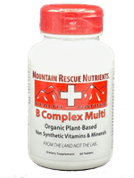 B Complex Organic Plant based non Synthetic Multiple Vitamin & Mineral