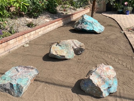 Curacao Blue Large Landscaping Boulders 30" - 36"