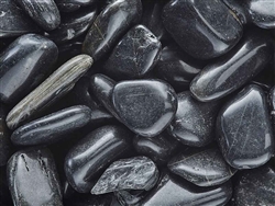 Black Pebbles Polished 1/2"-1" Per Sample