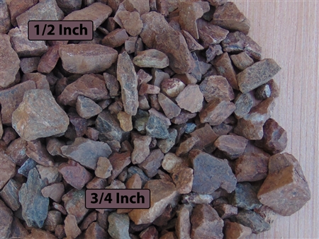 Saddleback Brown Gravel 1/2" Screened Per Yard - Gravel For Sale