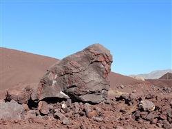 Black n Burgundy Lava Boulders Specimens