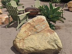 Golden Green Granite Large Rock Boulders