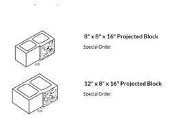 Projected Block Burnished - Masonry Cement