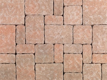 Cream & Brown Estate Cobble Pavestone - garden pavers