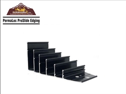 Permaloc ProSlideAluminum Edging Black Anodized Duraflex 1/8 in. x 4 in. x 16 ft. - Steel Garden edging