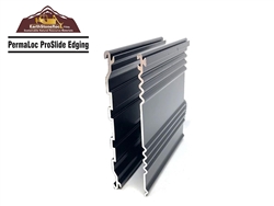 Permaloc ProSlide Aluminum Edging Black Duraflex 1/8 in. x 4 in. x 16 ft. - Steel Garden edging