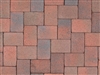 Red - Brown - Charcoal Antique Cobble Pavers