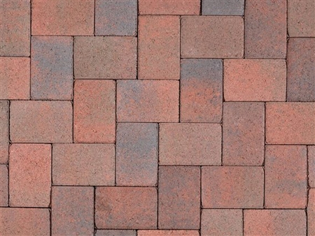 Red - Brown - Charcoal Antique Cobble Pavers