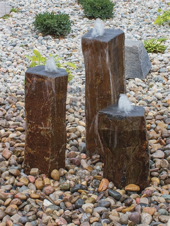 Gold Creek Basalt - Polished Top  - stone water fountains