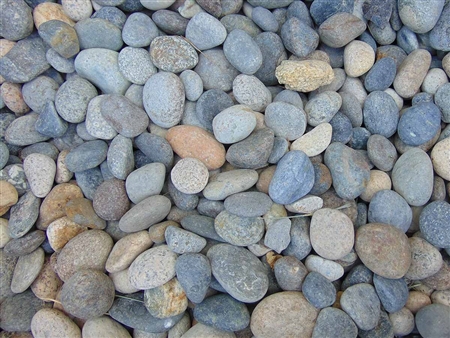 Noiyo River Stone 1"- 1/2" Truckload Per Ton - Landscape Rocks