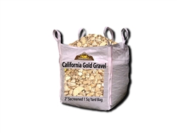 California Gold Gravel 2" Per Yard - Landscape Gravel