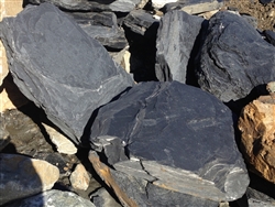 Black Slate Boulders 12"- 18" Per Ton