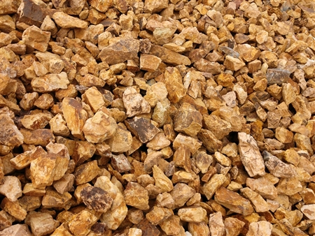 Golden Caramel Rock 4"- 8" Screened Truck Load Per Ton