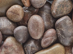 Polished Red Pebbles 1/2" - 1" Per Ton