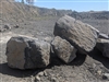 Black Crystal Basalt Boulders 4' Per Ton