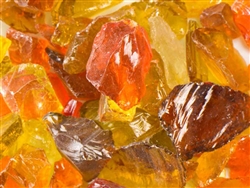 Sunshine Mix Tempered Fire Glass 1/4" - 1/2"