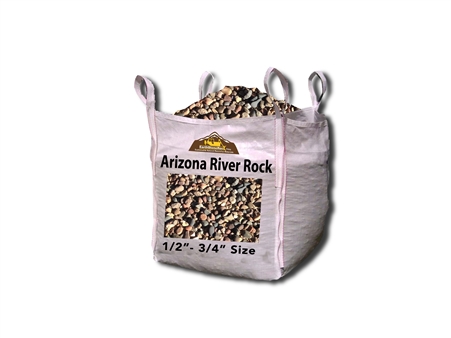 Arizona River Rock 1/2"- 3/4" Supersack Per Ton