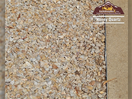 Honey Quartz Gravel 5/8â€ - 5/16â€  - Landscaping Rock