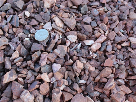 Jesse Red Rock Gravel 1/2" Screened Truck Load - Landscape Rock Near Me