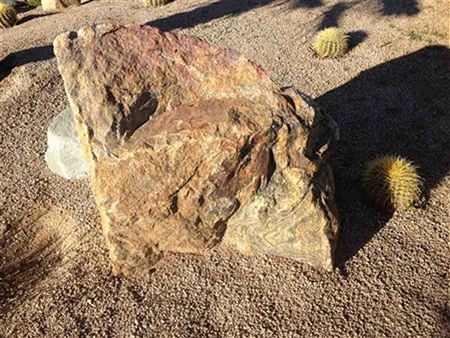 Auburn Brown n Gold Granite Boulders Specimen
