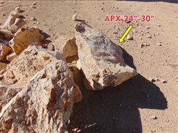 California Gold Rock Boulders 24" - 30" Each