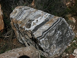 Onyx Black Wall Rock Specimen