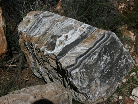 Onyx Black Wall Rock Specimen