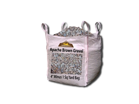 Apache Brown Gravel & Rock 4" Minus Per Ton