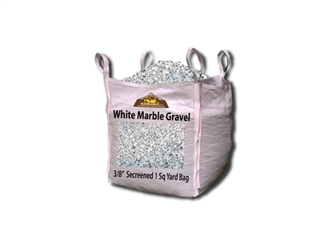 White Marble Gravel 3/8" Screened