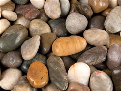 Polished Mixed Colors Pebbles 1" - 2"