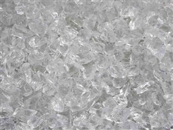 Ice Clear Landscape Fire Glass 1/4" - 1/2"