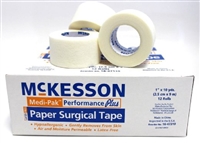 Medi-Pak Performance Plus Medical Surgical Tape, Paper, 1 Inch X 10 Yards - Box of 12