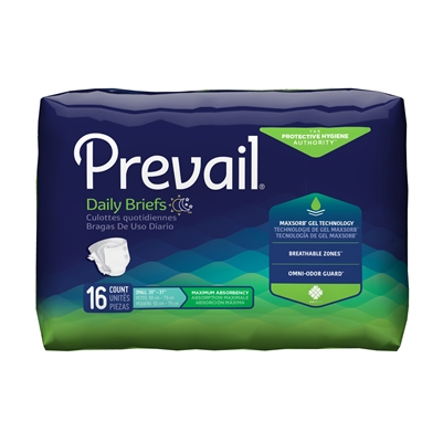 Prevail Specialty Brief, SMALL, 20-31 Inch Waist, Heavy Absorbency, PV-011