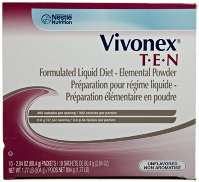 Vivonex T.E.N. Elemental Powder, Unflavored 2.84 Ounce