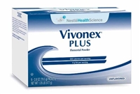 Vivonex PLUS Elemental Powder, Unflavored 2.8 Ounce Individual Packet, by Nestle - Box of 6