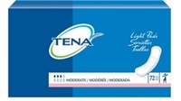 TENA Light Pads, Moderate Absorbency, Regular Size, 41309 - Pack of 72