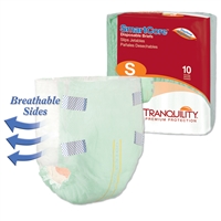 Tranquility SmartCore Brief, SMALL, Breathable, Heavy Absorbency, 2311 - Pack of 10