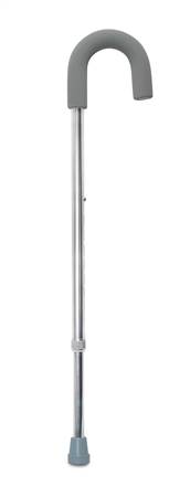 McKesson Round Handle Cane Aluminum 28-3/4 to 37-3/4 Inch Height Silver, 146-RTL10342 - CASE OF 6