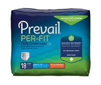 Prevail Per-Fit Adult Underwear, LARGE, Heavy Absorbency, Pull On, PF-513 - Case of 72