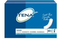 TENA Light Pads, Long Pant Liners, Moderate Absorbency, 41409 - Pack of 60