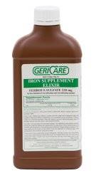 Geri-Care Mineral Supplement Iron 220 mg Strength Liquid 16 oz., Q701-16-GCP - Sold by: Pack of One
