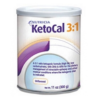 KetoCal 3:1 Unflavored Formula, 11 Ounce, 300 Gram Powder, Oral Supplement, Nutricia 16672