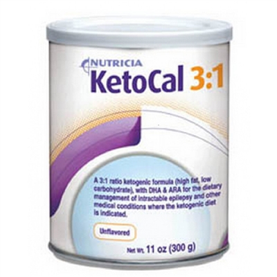 KetoCal 3:1 Unflavored Formula, 11 Ounce, 300 Gram Powder