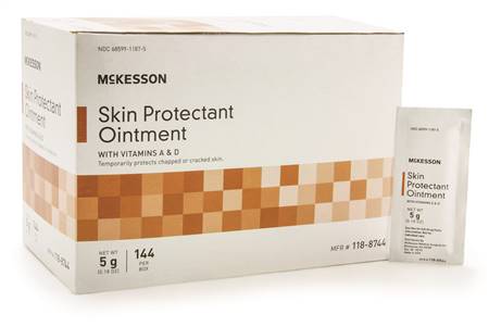 Skin Protectant, McKesson, 5 Gram Individual Packet Unscented Ointment, 118-8744 - Case of 864