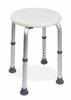 McKesson Shower Stool Without Arms Aluminum Frame Backrest 13-1/2 to 21 Inch Height, 146-RTL12004KD 