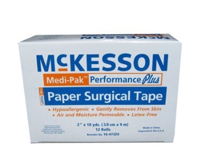 Medi-Pak Performance Plus Surgical Tape, Paper, 2 Inch X 10 Yards
