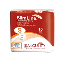 Tranquility Slimline Original Brief, SMALL, Heavy Absorbency, 2120 - Pack of 10