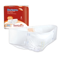 Tranquility Bariatric  Brief XL, 3XL,  64" to 90" Waist, Heavy Absorbency, 2190 - Pack of 8